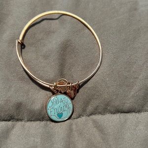 Alex and Ani “you are enough” rose gold bracelet